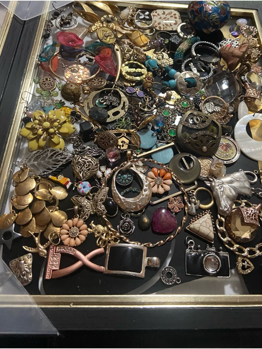 Junk/Craft/Broken Jewelry/ Single Earring/ Unsearched/ Lot View 2